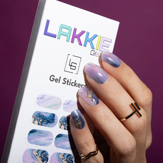 Blue Marble_gelnagel stickers_blauw marmer design