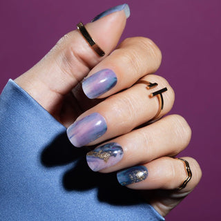 Blue Marble_gelnagel stickers_blauw marmer design