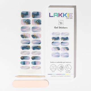 Blue Marble_gelnagel stickers_blauw marmer design