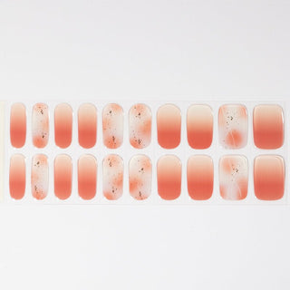 Blushy Moments_Gel Nagel Stickers_Rode blush nagels met gouden details