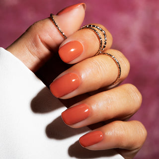 Burnt Orange_oranje gellak nagels lakkie gellak