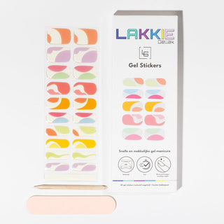 Color Mix_gel nagel stickers_kleurrijke nagel swirls design