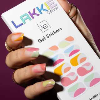 Color Mix_gel nagel stickers_kleurrijke nagel swirls design
