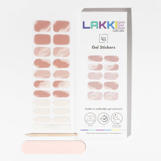 Elegant in Pink_Gel nagel stickers_Roze marmer nagels