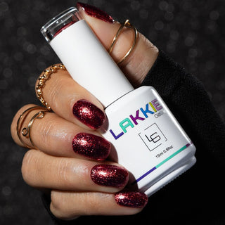 Flawless Red_Rode glitter nagels voor de feestdagen_Rode Gellak kopen