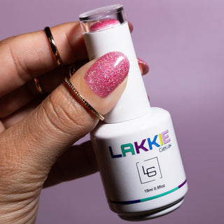 Glitter Romance_roze glitter gellak nagels LAKKIE Gellak