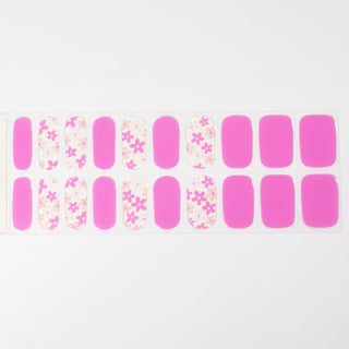Happy in Pink_Gel nagel stickers_roze bloemen nagel design