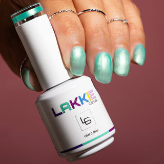 Island Vibes_Mint groene parelmoer nagels LAKKIE Gellak