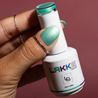 Island Vibes_Mint groene parelmoer nagels LAKKIE Gellak