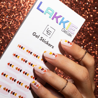 Leaf Your Hearts_gel nagel stickers met hartjes design_LAKKIE Gellak