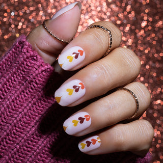 Leaf Your Hearts_gel nagel stickers met hartjes design_LAKKIE Gellak