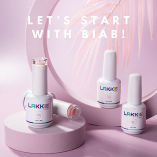Let's start with BIAB! Biab starterset met basecoat_2 biab kleuren_topcoat_voor langdurige biab nagels