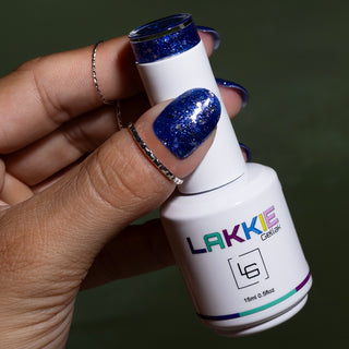 Royal Glitters_Blauwe glitter gellak nagels_LAKKIE Gellak