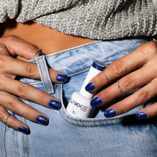 Royal Glitters_Blauwe glitter gellak nagels_LAKKIE Gellak