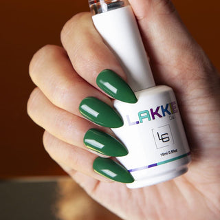 Mooie donker groene gelnagels