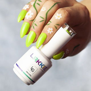 Neon groene gelnagellak