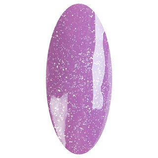 LAKKIE Magical Mauve is een donkere lila kleur gellak, met zilveren glitters.