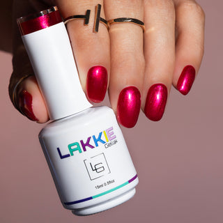 Attractive Red_Rode gellak met glitters_LAKKIE Gellak 