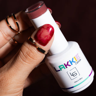 BIAB Blooming gel nailart nagels rood_LAKKIE Gellak
