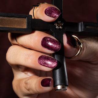 Cat eye Midnight Fuchsia_Paarse cat eye gellak_LAKKIE Gellak
