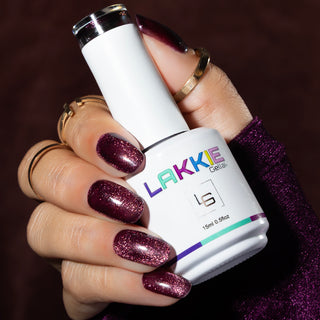 Cat eye Midnight Fuchsia_Paarse cat eye gellak_LAKKIE Gellak