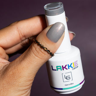 Cosy Vibes_Grijze gellak nagels met glitters_LAKKIE Gellak