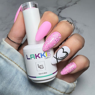 LAKKIE Cupcake Pink is een zomerse licht roze kleur. Deze kleur gellak maakt je zomerlook helemaal af.