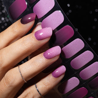 DreamDust_Roze Ombre glitter gel nagel stickers_LAKKIE Gellak