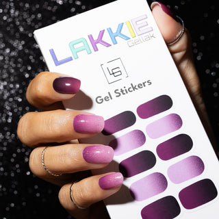 DreamDust_Roze Ombre glitter gel nagel stickers_LAKKIE Gellak