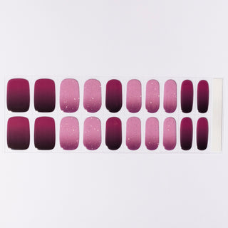 DreamDust_Roze Ombre glitter gel nagel stickers_LAKKIE Gellak