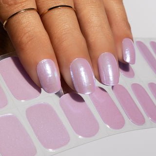 Electric Violet - Gel Nagel Stickers_Paarse chrome gellak nagels_LAKKIE Gellak