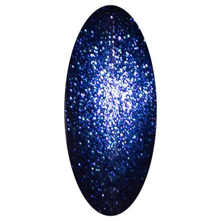 Fantasy Cat Eye Night Glow is een mooie donker blauwe kleur gellak. Om het beste effect te krijgen, gebruik je als basis laag de kleur Pure Black.   Cat Eye Night Glow is een gellak met kleine stukjes metaal erin. Na het aanbrengen van de gellak (voor het uitharden) kan je doormiddel van een magneet verschillende effecten/ patronen creëren op de nagel.