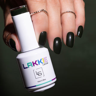 Forest Noir_Donker groene gellak nagels_LAKKIE Gellak