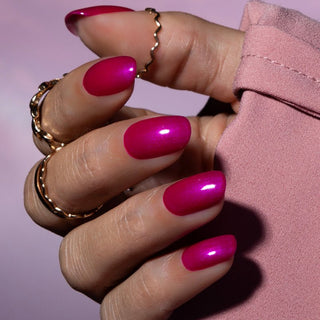 Fuchsia gellak nagels_Flirty mood LAKKIE Gellak