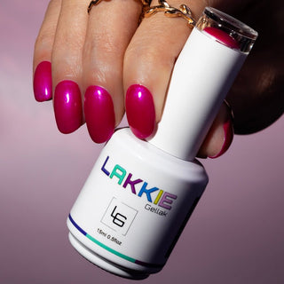 Fuchsia gellak nagels_Flirty mood LAKKIE Gellak