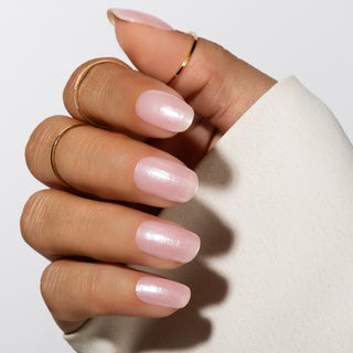 Glazed Dream - Gel Nagel Stickers_Roze chrome gellak nagels_LAKKIE Gellak