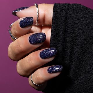 Glitter festival_donker paarse glitter gellak met holografische glitters