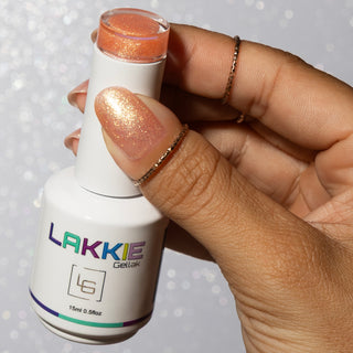 Golden Haze_gouden glitter gellak_LAKKIE Gellak