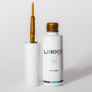 Gold liner_LAKKIE Gellak_gouden chrome nailart liner