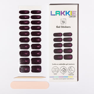 Late Night Crush_Gellak Stickers_cat eye effect_LAKKIE Gellak