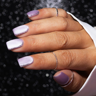 Lavender Lights_Lila cat eye gellak nagels met matte topcoat_LAKKIE Gellak