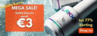 Mega sale_gellak kleuren vanaf 3 euro_LAKKIE Gellak