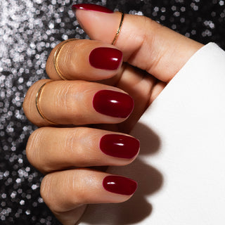 Merlot Red_Donker rode gellak nagels_LAKKIE Gellak