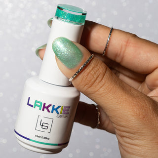 Mint Mirage_Groene glitter gellak nagels_LAKKIE Gellak