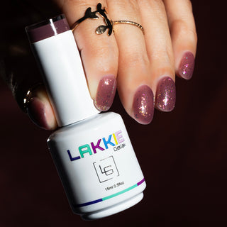 Paarse biab nagels met glitters_LAKKIE Gellak