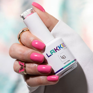 Pink Power gellak kleur_ Opvallende roze gellak nagels voor een zomerse look