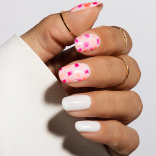 Porcelain White_Bombshell Pink_Summer Orange_blooming gel_LAKKIE Gellak
