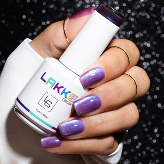 Purple Stardust_Paarse cat eye gellak nagels_LAKKIE Gellak