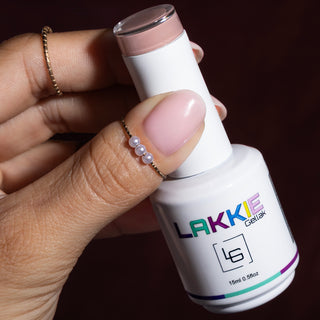 Rubber basecoat_Milky Melon_LAKKIE Gellak