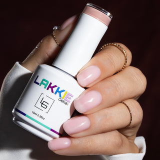 Rubber basecoat_Milky Melon_LAKKIE Gellak